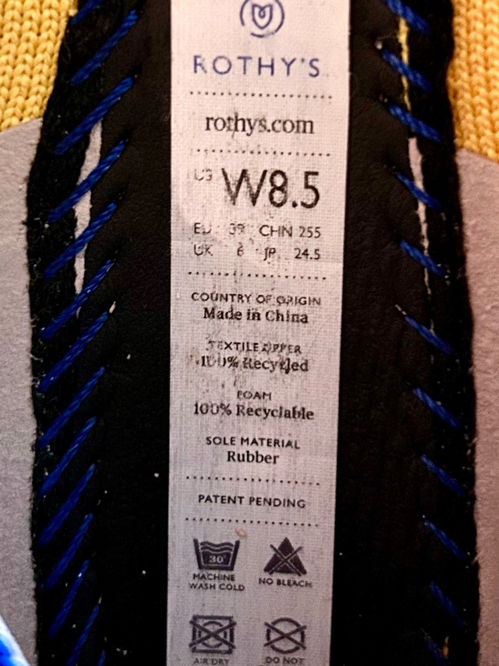 Rothy's Marigold Yellow The Point Retired Slip On Knit Ballet Flats 8.5 EU 39 - Picture 10 of 14